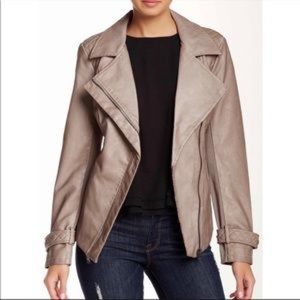 BBCI by Blanc Noir Faux Leather Moto Jacket, Size XS